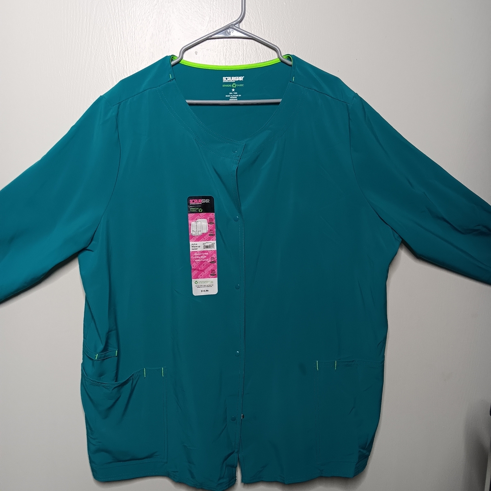 Scrubstar Teal Women's Scrub Long Sleeve  Jacket